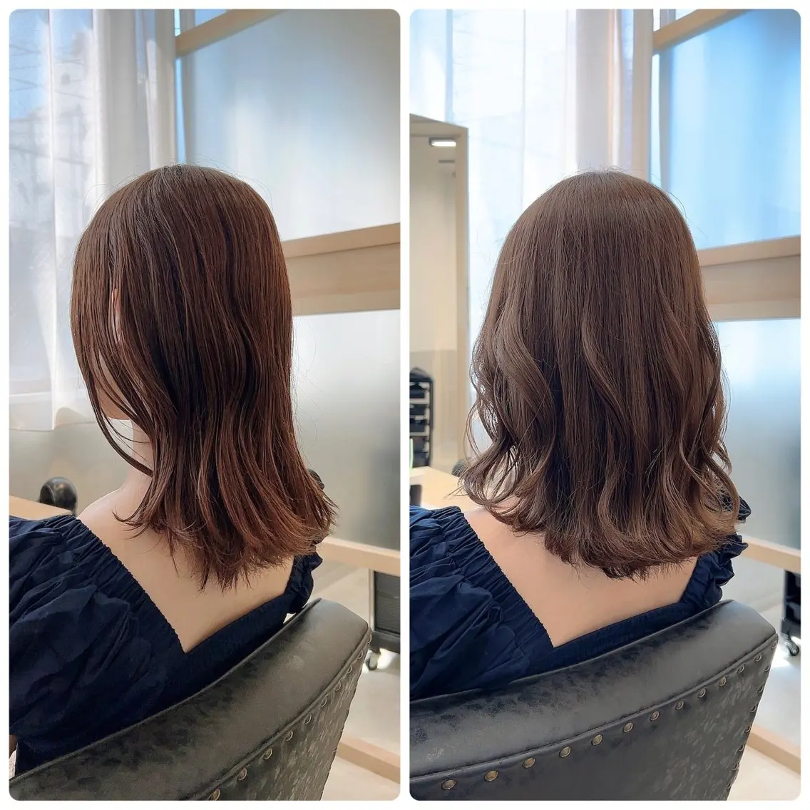 ミディアム カラー カット ヘアカラー トリートメント 西野 美空🍊のヘアスタイル
