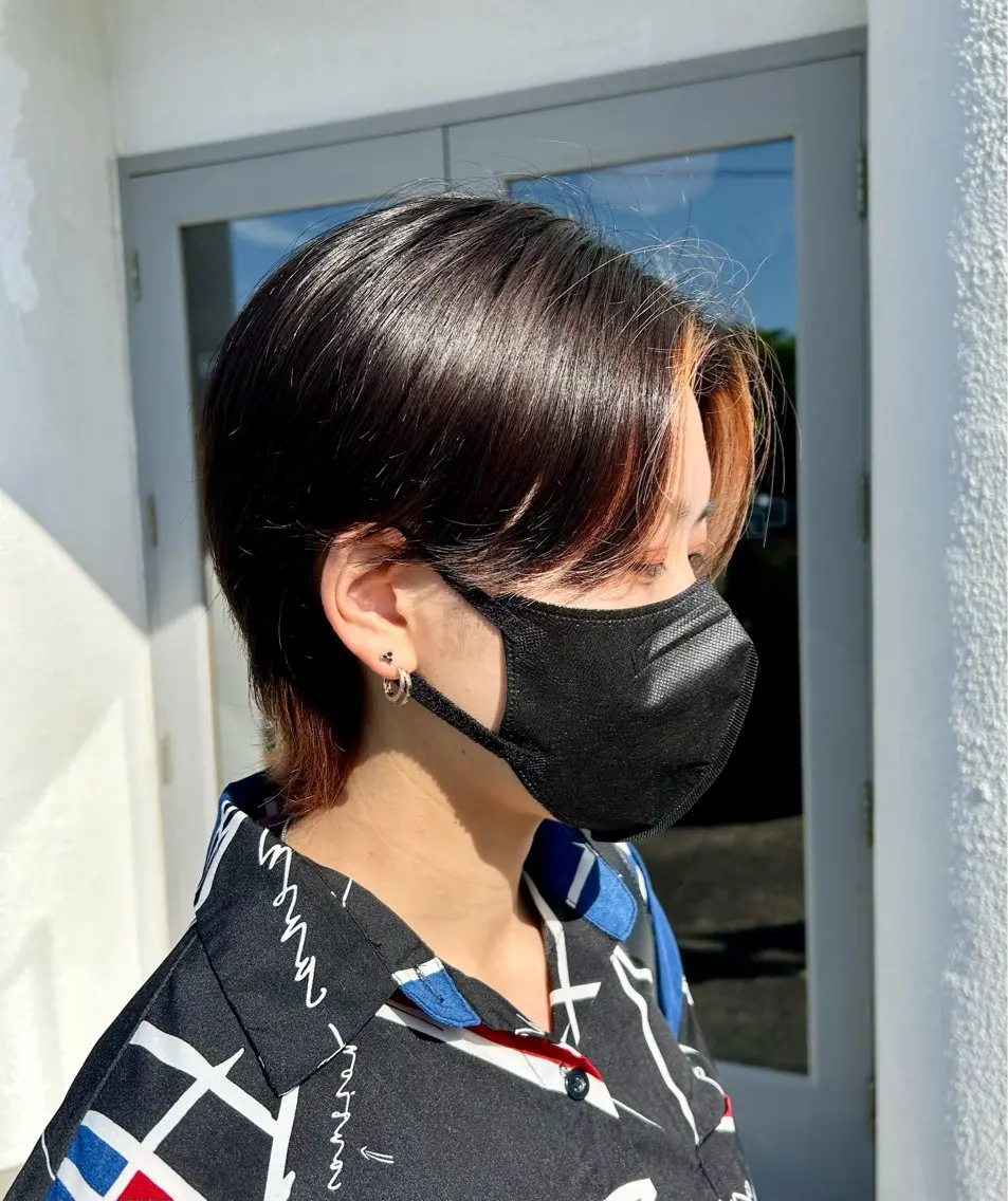 ショート ウルフカット 北川 飛瑶のヘアスタイル