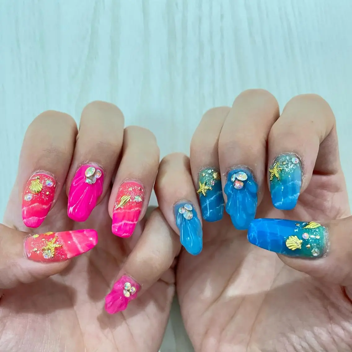 ネイル アートネイル 夏ネイル GAL_NAIL Miraiのネイルデザイン