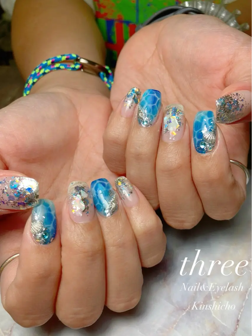 ネイル ハンドネイル three Nail&Eyeのネイルデザイン