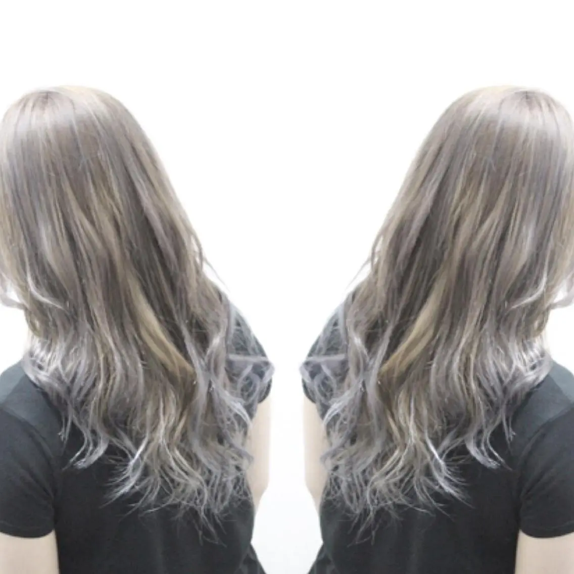 セミロング アッシュ hairstudio NOAのヘアスタイル