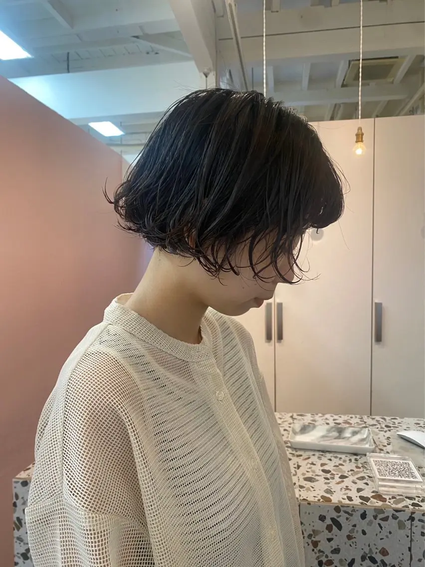 ショート パーマ Ravo 西村 優花のヘアスタイル