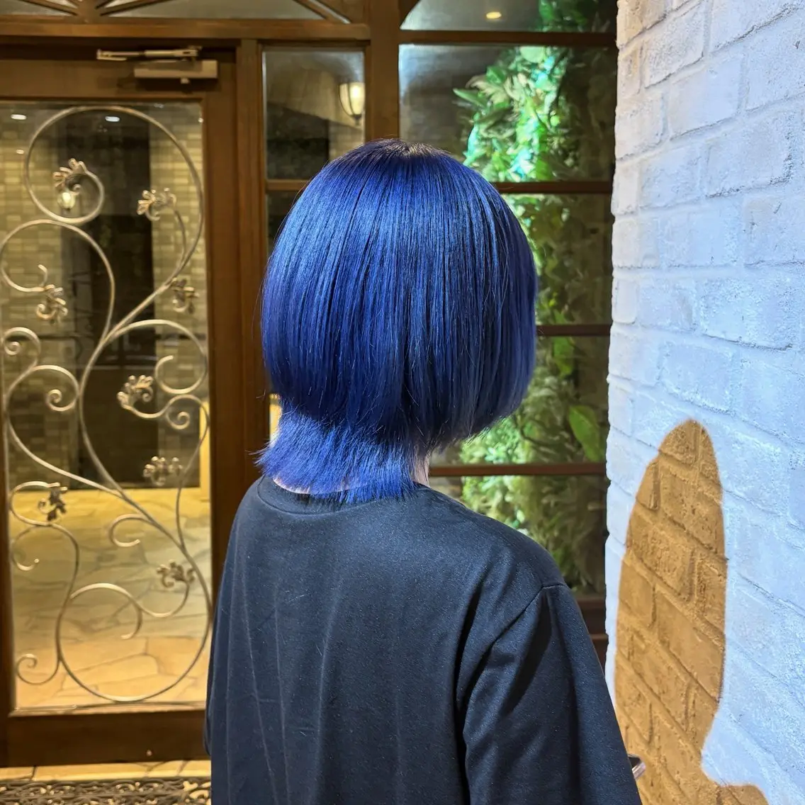 ショート カラー ブルーカラー ウルフカット 🐺イノウエ サキ🐺のヘアスタイル