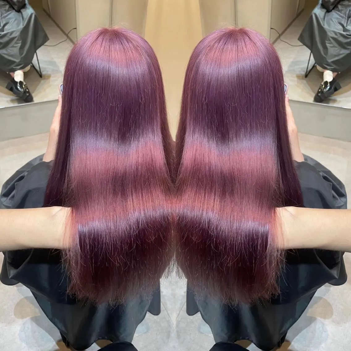 ロング カラー 🩵レイヤー✖︎ 髪質改善🩵リョウヤのヘアスタイル