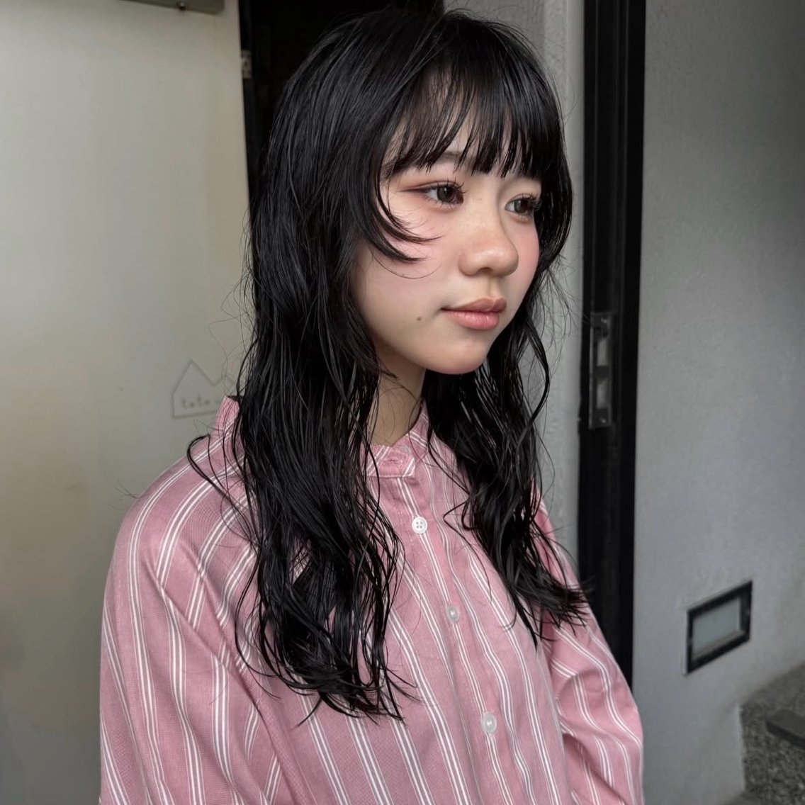 ロング パーマ パーマ 原宿 ニュアンスパーマミウのヘアスタイル