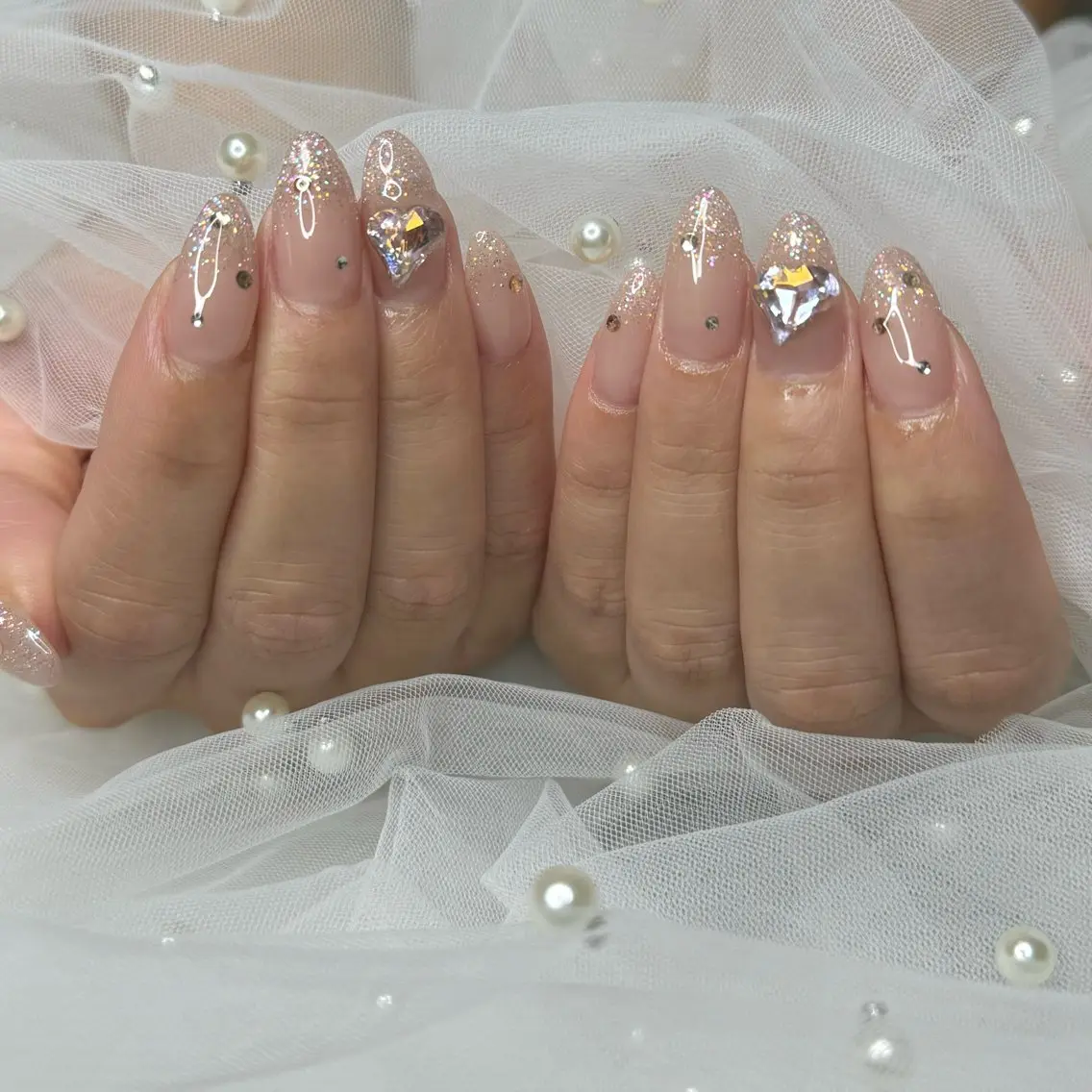 ネイル べっ甲ネイル ドット フラッシュネイル フットネイル フレンチネイル VENa eye＆ nail salonのマツエク・マツパデザイン