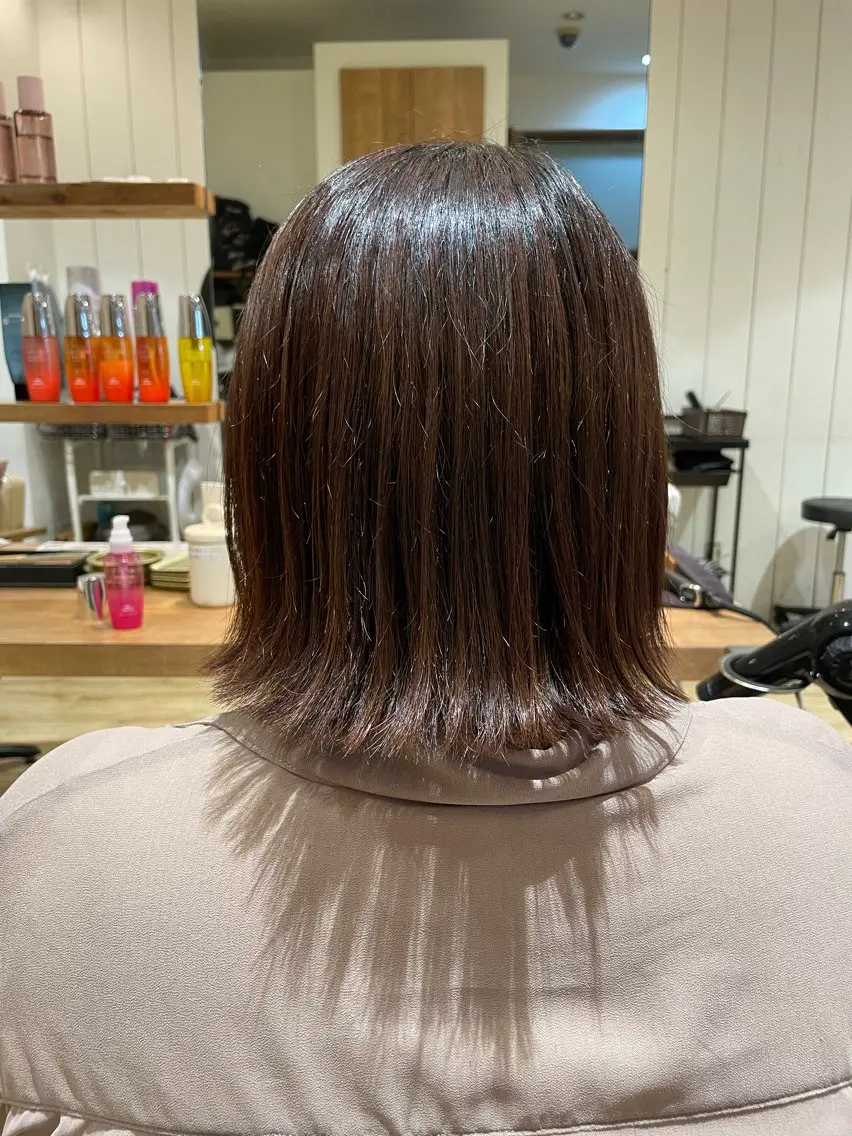 ミディアム ボブ ボブカット 佐々木 祐太のヘアスタイル