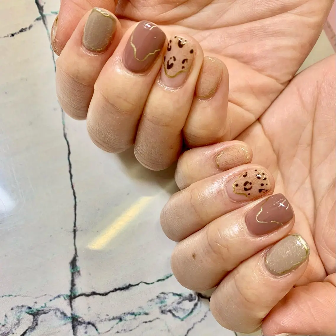 ネイル アニマル柄 ハンドネイル nailsalon -Lien-のネイルデザイン