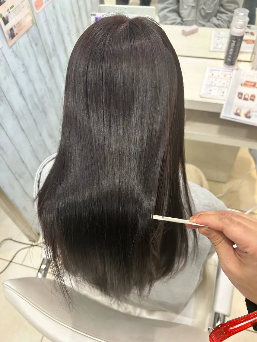 ロング カット ヘアカラー トリートメント 【髪質改善カラー】 瀧田嵐士🇰🇷のヘアスタイル