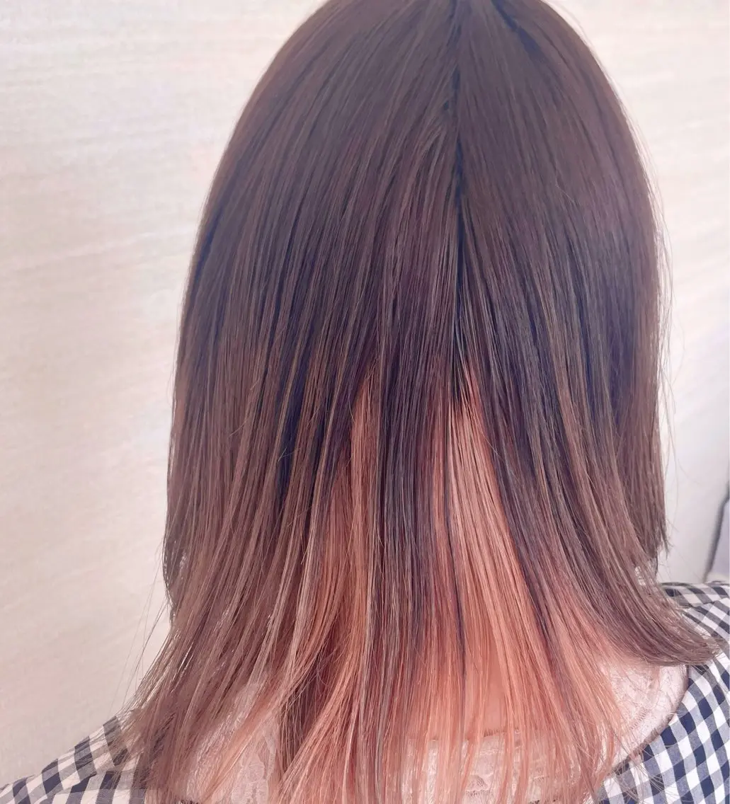 ダブルカラー/インナーカラー/ブリーチ有り/ハイライトなし(※シャンプー&ブロー込み)の写真