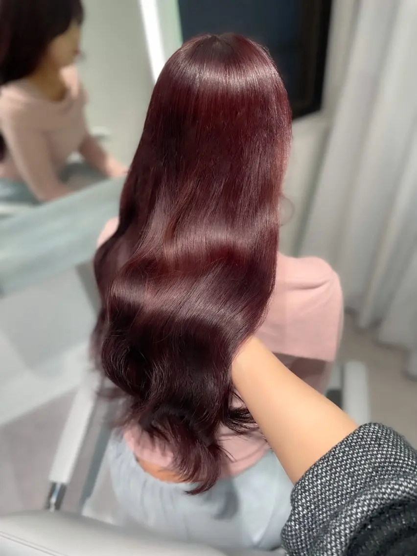 ロング 透明感巻ける縮毛矯正 可愛いStyle杏琉のヘアスタイル