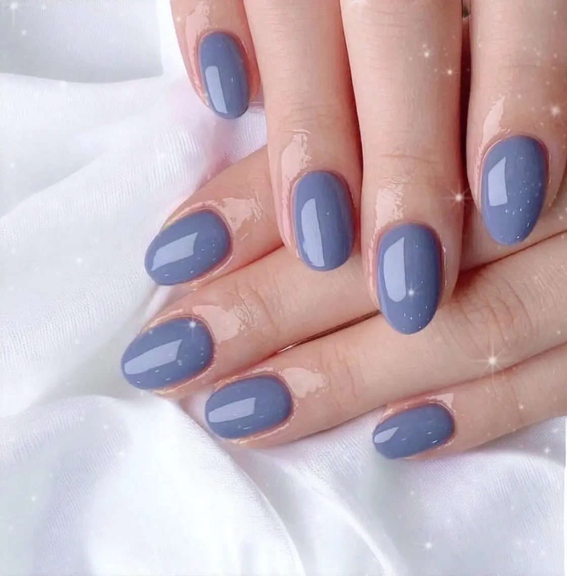 ネイル ブルー ハンドネイル Best Nail Yu🎀🫧のネイルデザイン