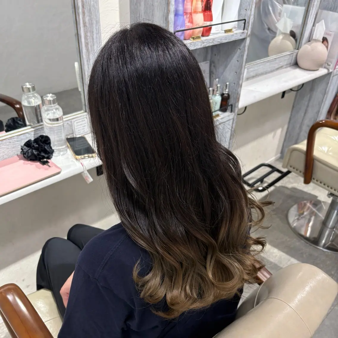 カラー ブリーチ グレージュ ヘアカラー mayuka🐾 /カラー/まつパのヘアスタイル