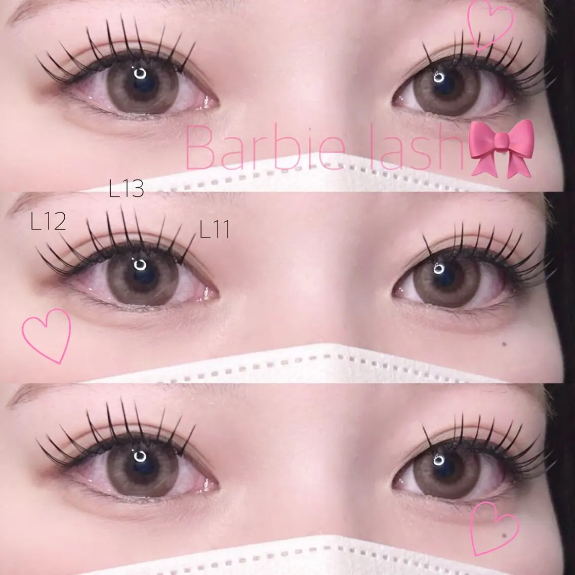 Lカール🩵フラットラッシュ140本の写真