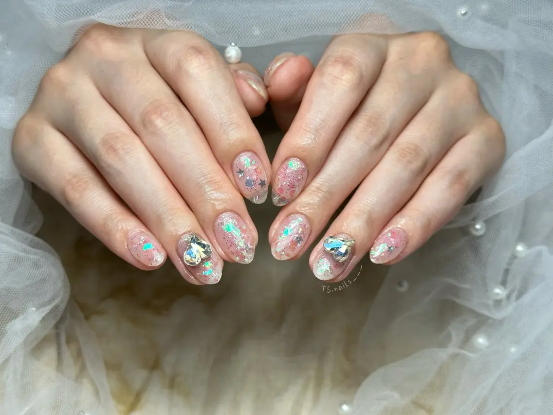 ネイル キラキラネイル マグネットネイル 持ち込み シンプルネイル ハンドネイル ハンドケア TS. nails___のネイルデザイン