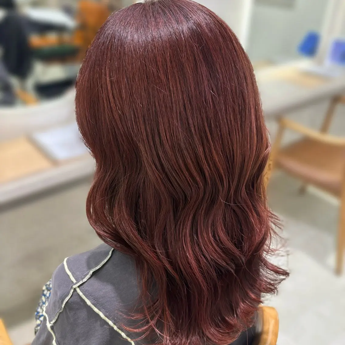 ミディアム カラー ブリーチ ブラウンカラー ダブルカラー 伊藤 粹 /浦和/艶カラーのヘアスタイル