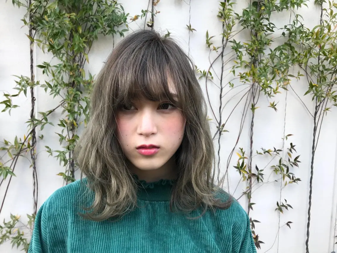 ミディアム カラー ヘアアレンジ 烏丸韓国ヘア🇰🇷 ayaka🎀のヘアスタイル