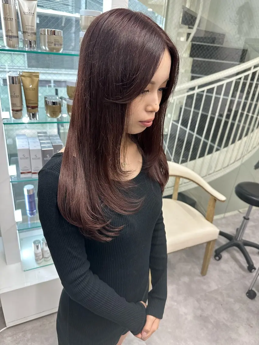 セミロング 笹江 瑞穂のヘアスタイル