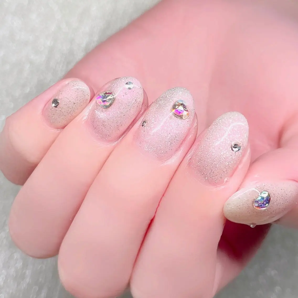 ネイル ストーンネイル ハンドネイル Nailist suzuのネイルデザイン