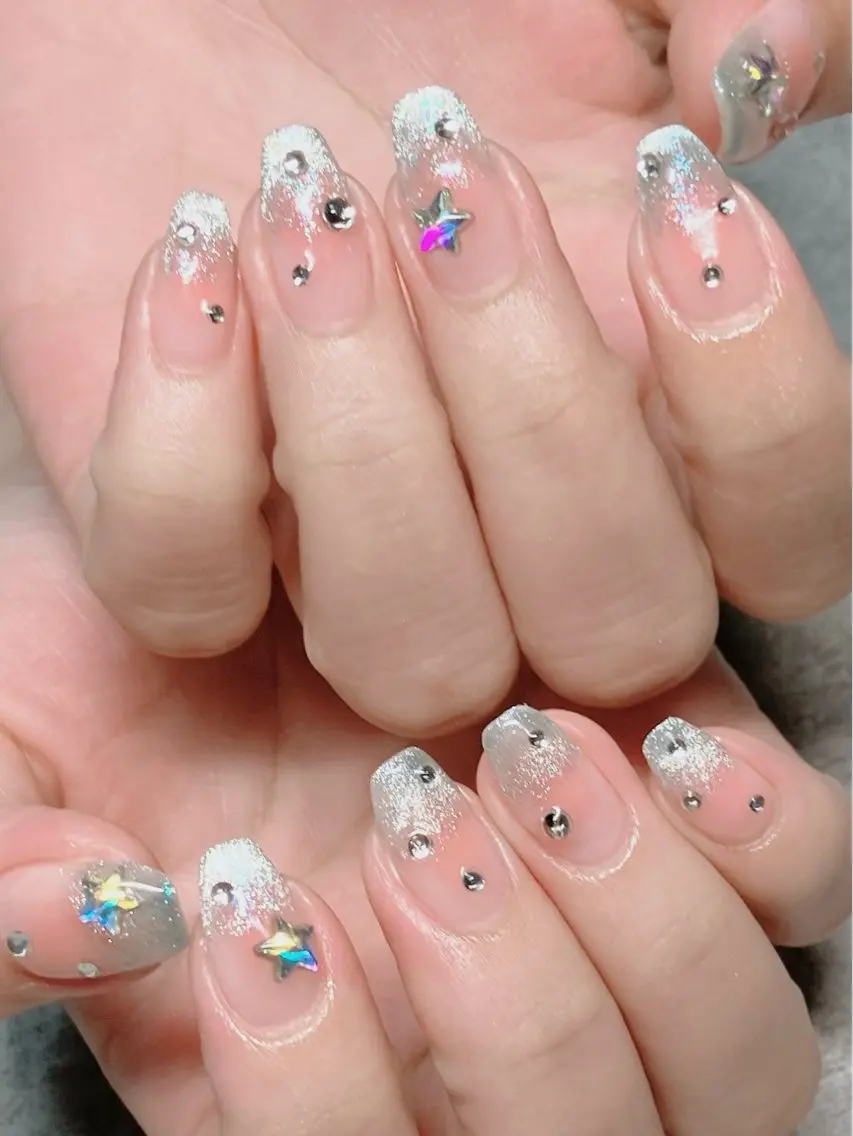 ネイル ハンドネイル ハンドケア shino🌟 痛ネイルのネイルデザイン