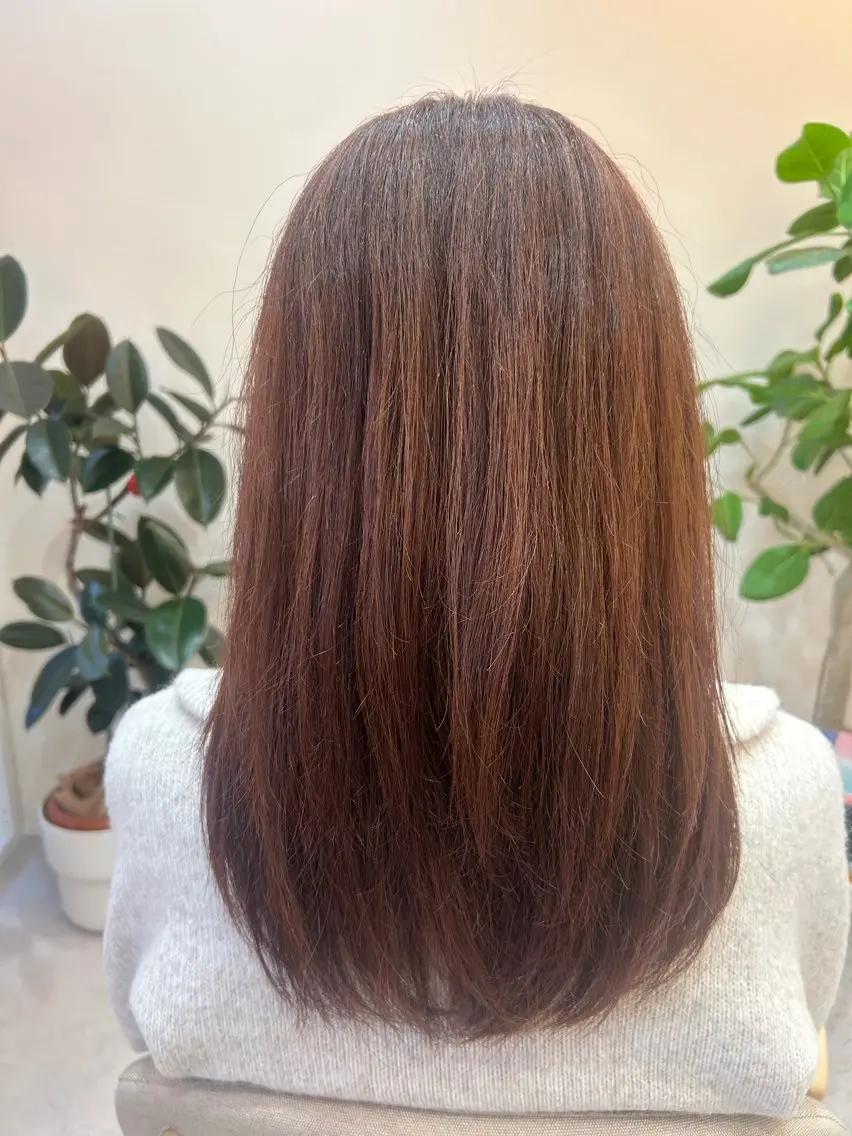 セミロング カラー sugi tomoのヘアスタイル