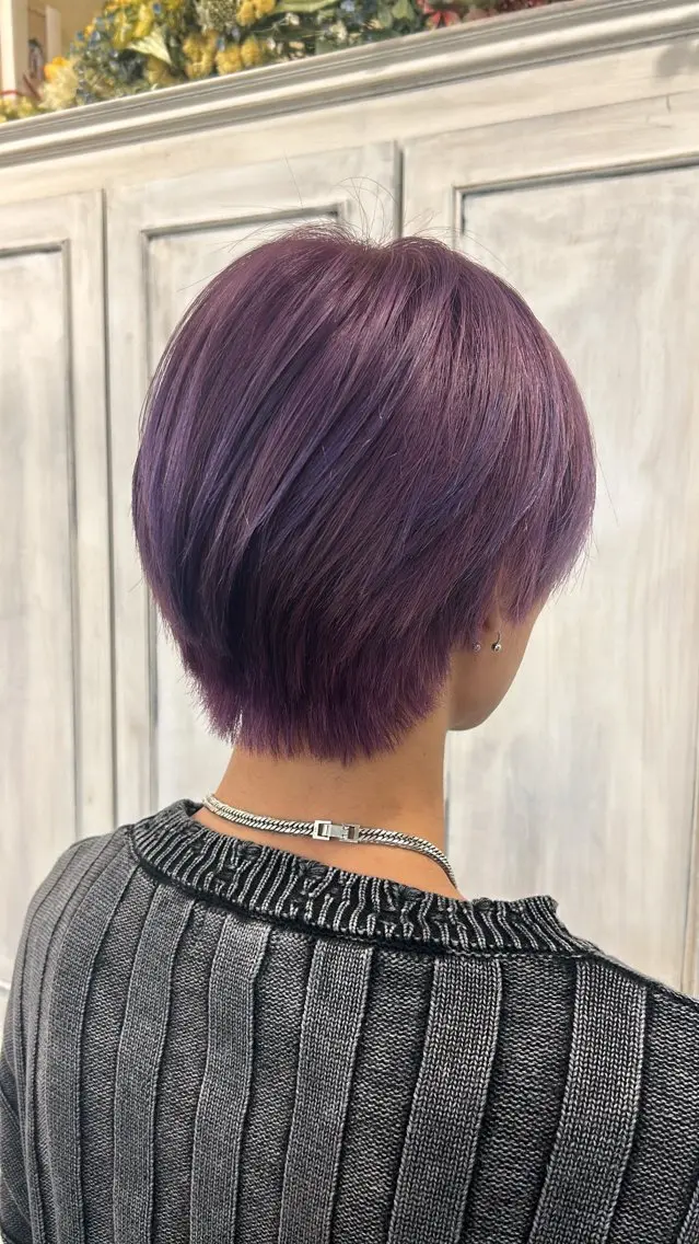 ショート メンズ ヘアカラー アオバ / ハイトーンカラーのヘアスタイル