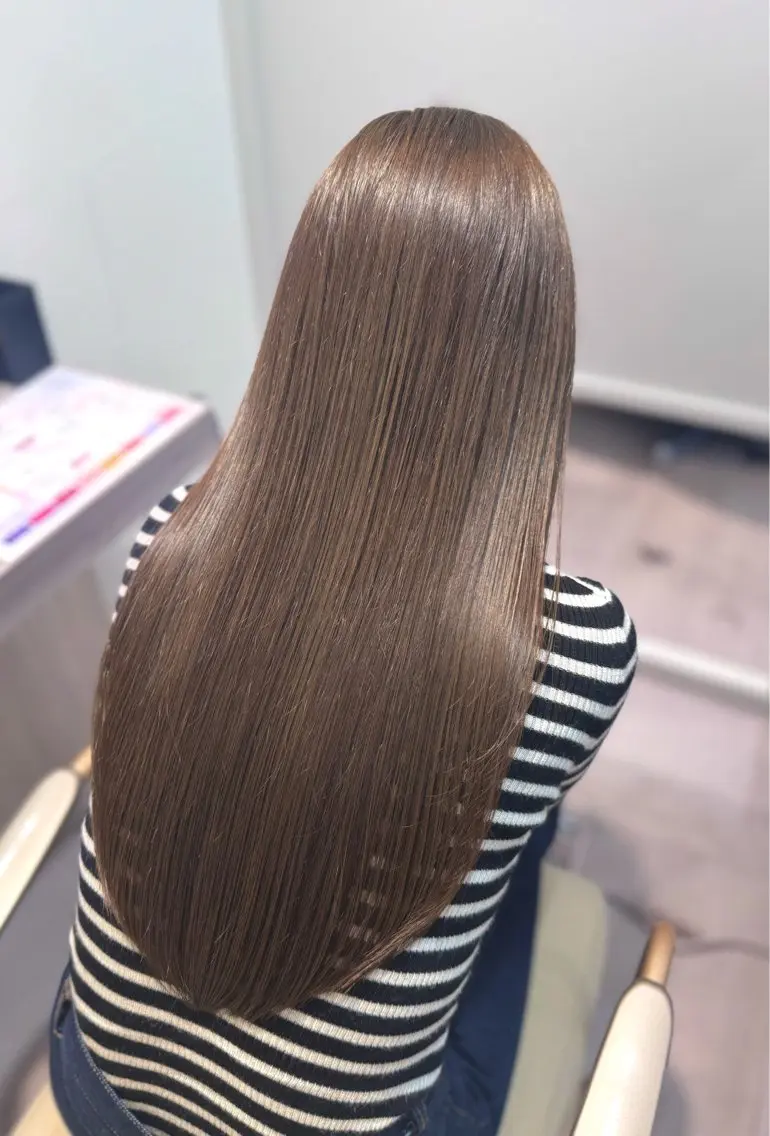 ロング カラー 透明感カラー ヘアカラー 渡邉 美咲のヘアスタイル