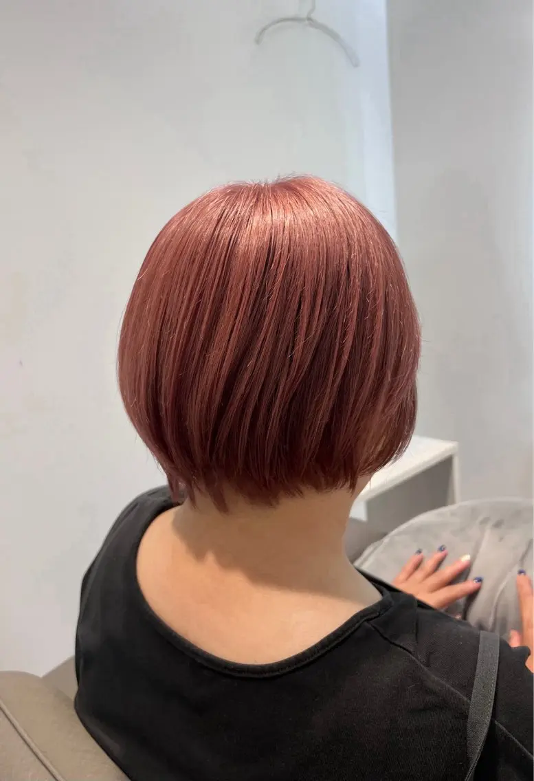 ショート ハイライト 髪質改善 縮毛矯正 トリートメント ヘアカラー マルタ/金沢 /透明感カラーのヘアスタイル