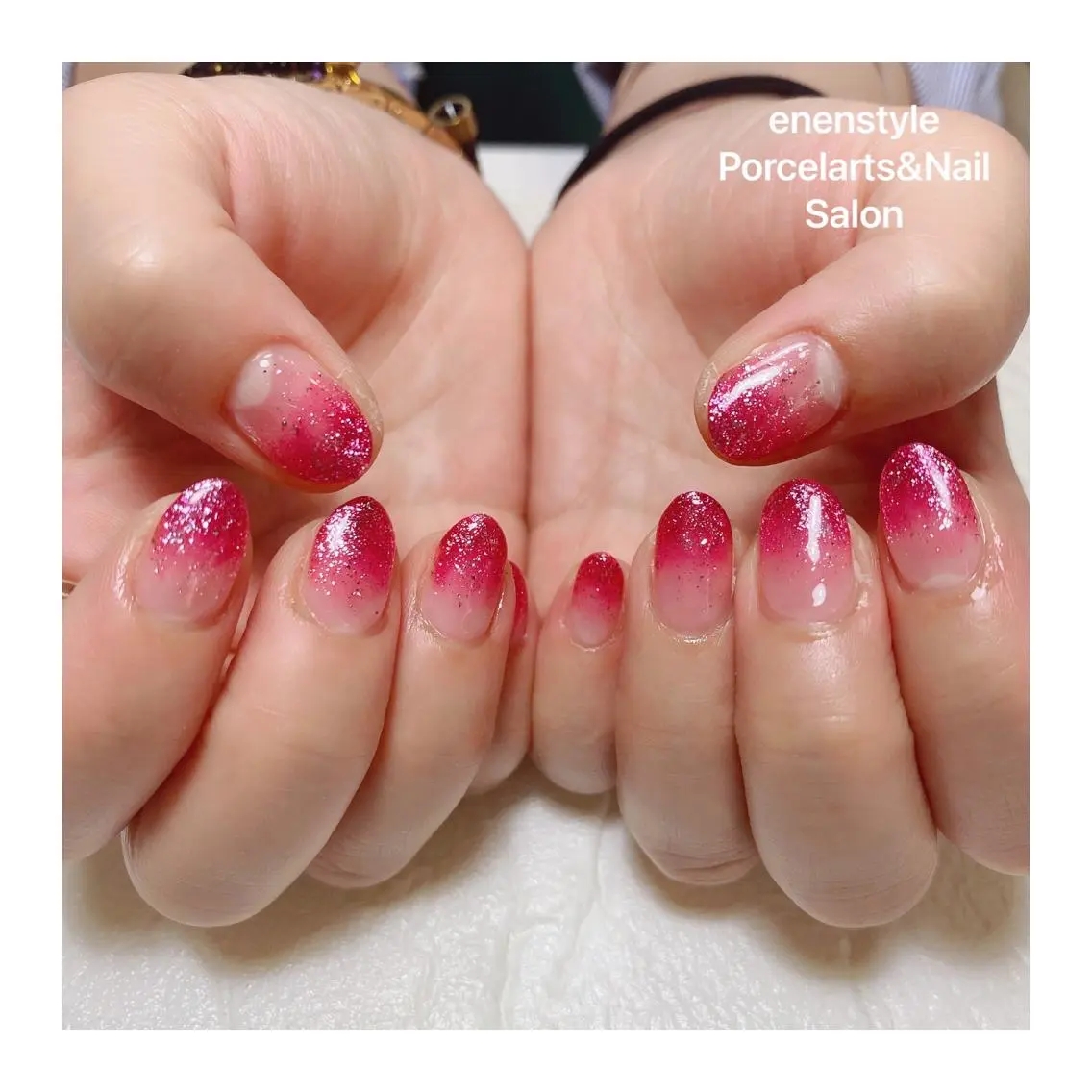ミディアム ネイル ハンドネイル 🐾enen style 🐾のネイルデザイン