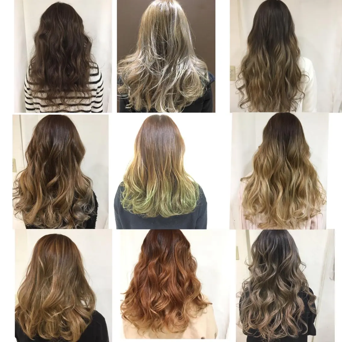 ロング カラー グラデーションカラー きむえり/髪質改善 /うねり広がり改善のヘアスタイル