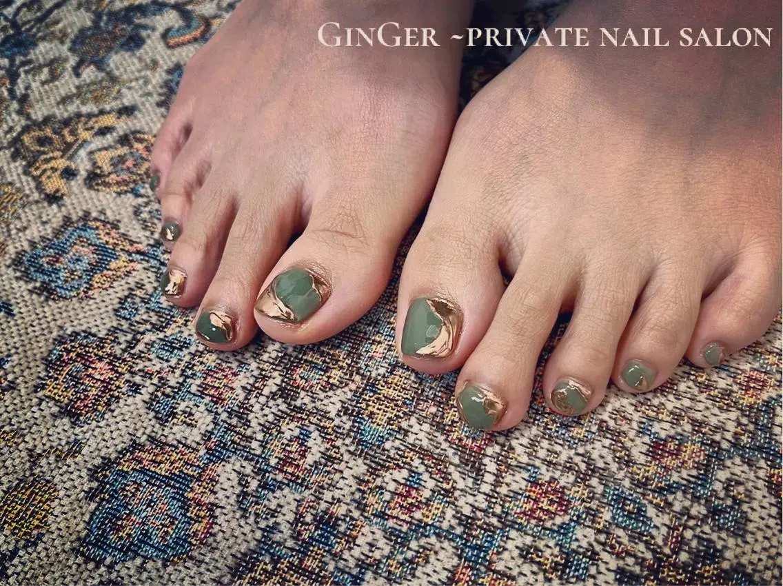 ネイル ニュアンスネイル オフィスネイル ginger nail&spaのネイルデザイン