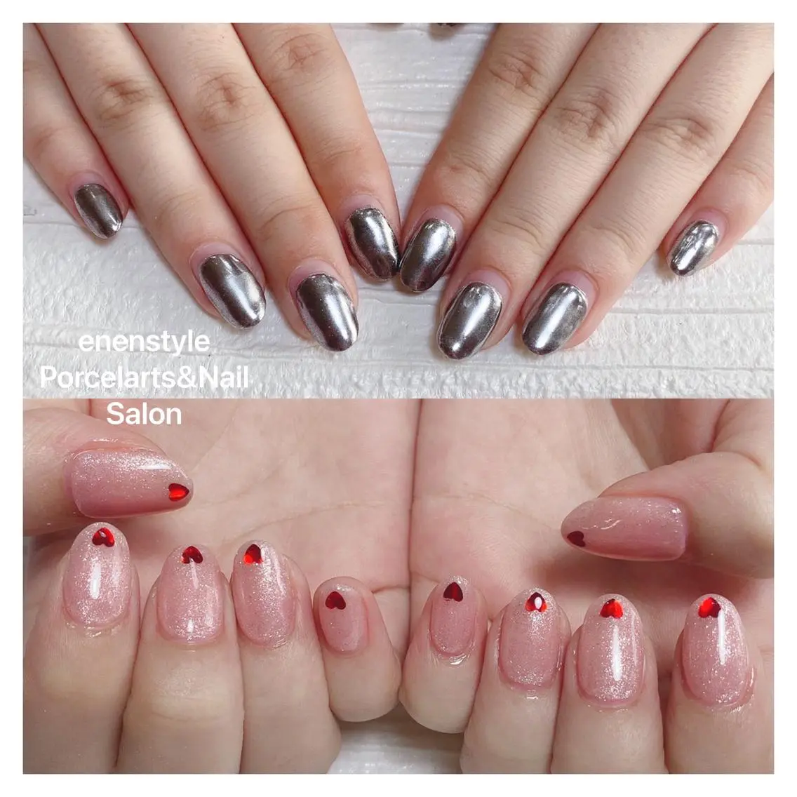 ミディアム ネイル 🐾enen style 🐾のネイルデザイン