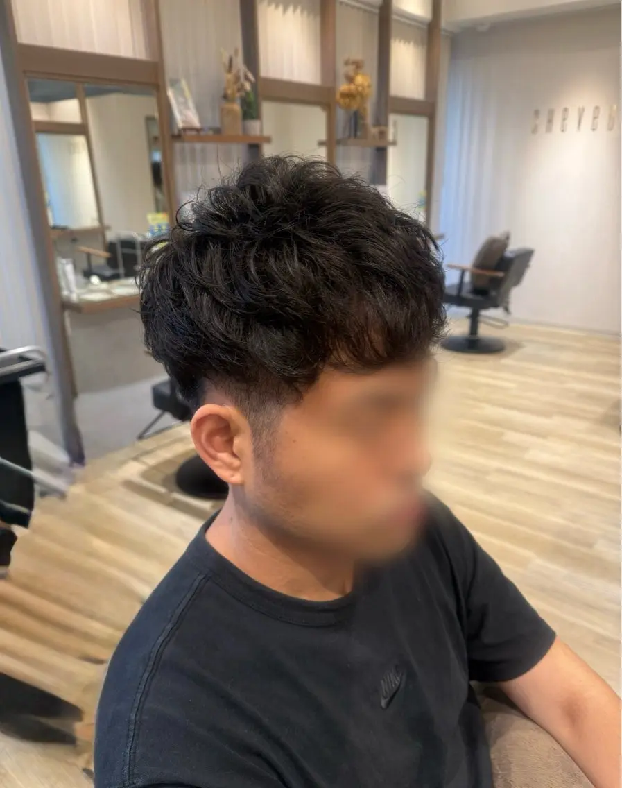 パーマ メンズ メンズパーマ 刈り上げ カット パーマ 安達 光琉のヘアスタイル