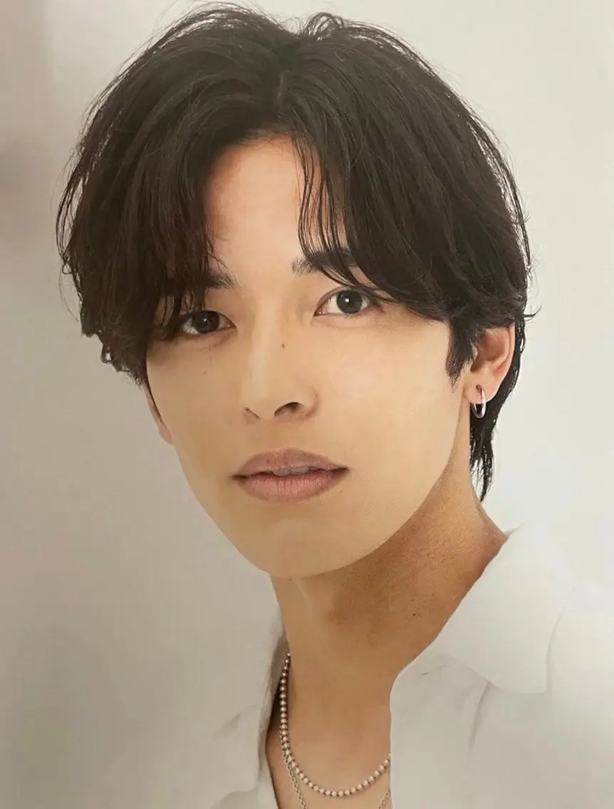 ショート パーマ メンズ メンズパーマ ニュアンスパーマ 浅岡 昭汰のヘアスタイル