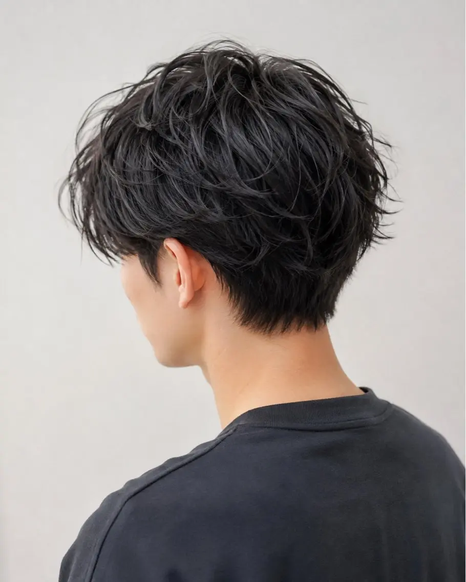 ショート メンズ メンズブリーチ メンズパーマ カット トリートメント ヘッドスパ 久木原 ゆりのヘアスタイル