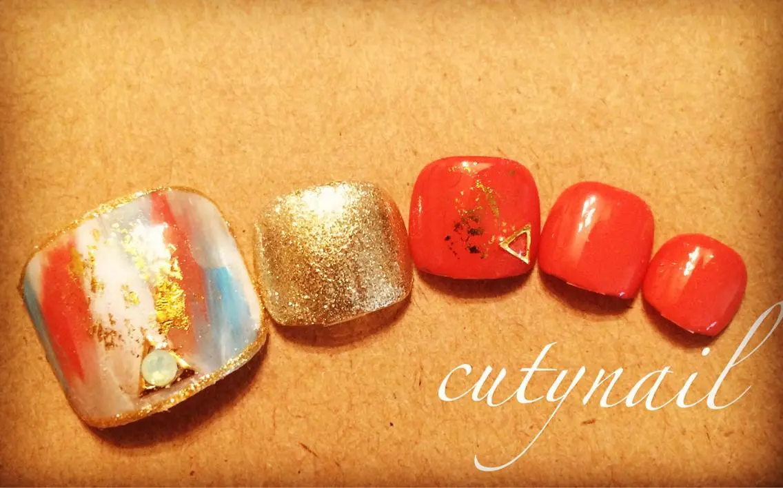 ネイル フットネイル cuty nailのネイルデザイン