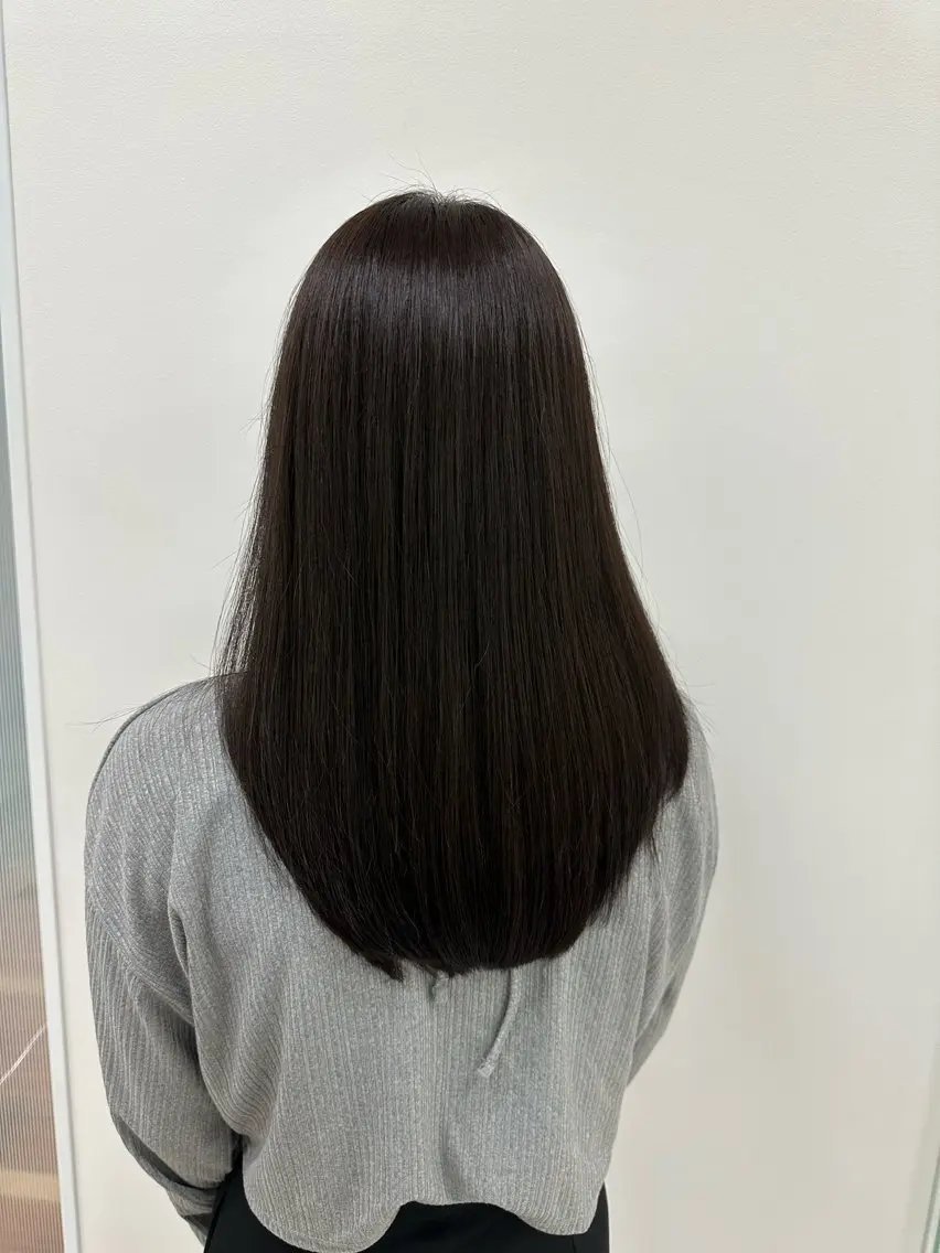 セミロング カラー 透明感カラー🫧銀座 sana໒꒱· ゚のヘアスタイル