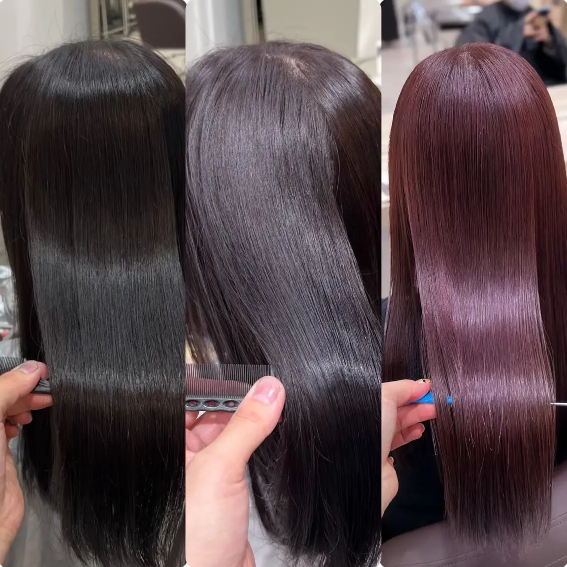 ロング カラー ヘアカラー トリートメント 川又 心那のヘアスタイル