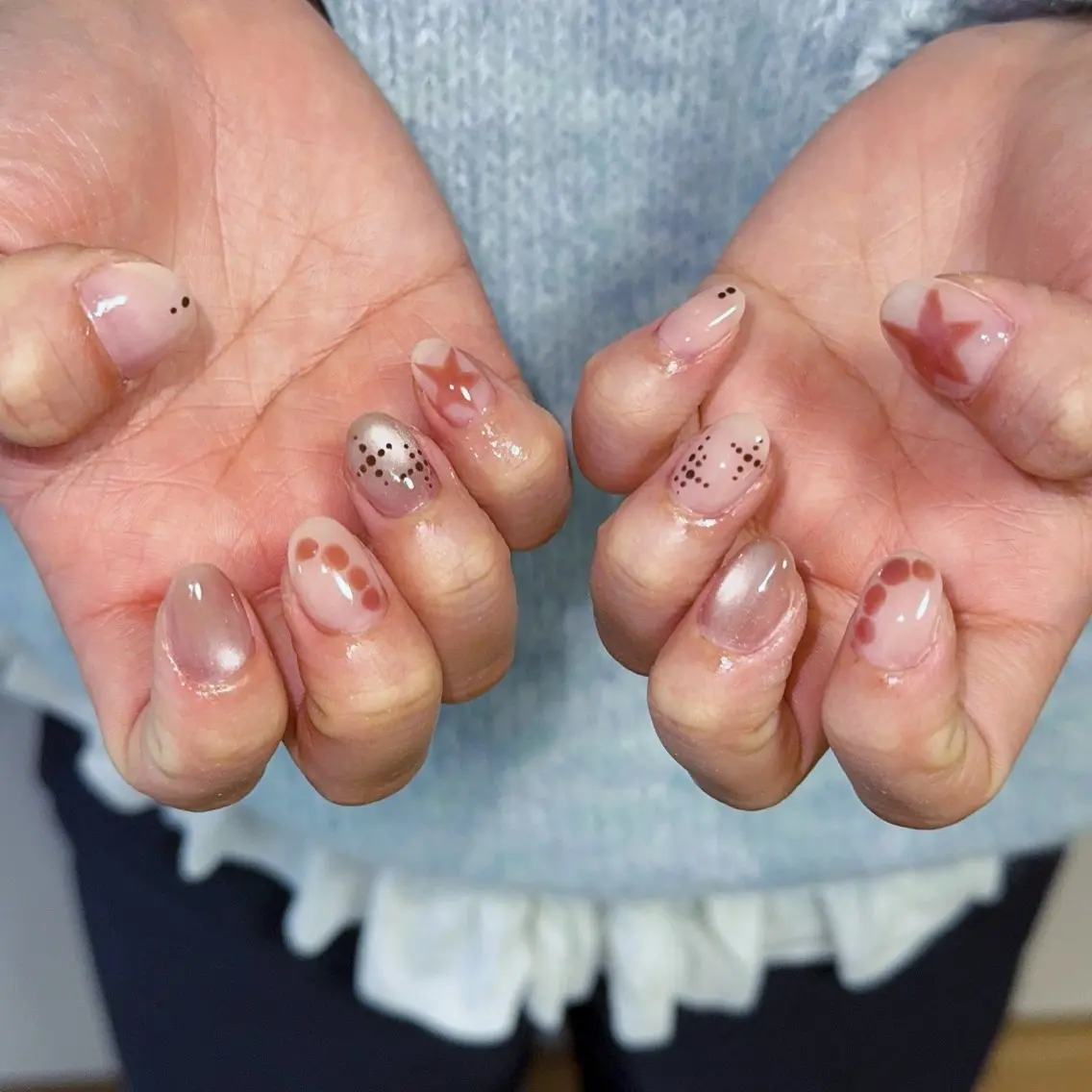 ネイル バレンタイン 冬ネイル jeu nail.のネイルデザイン
