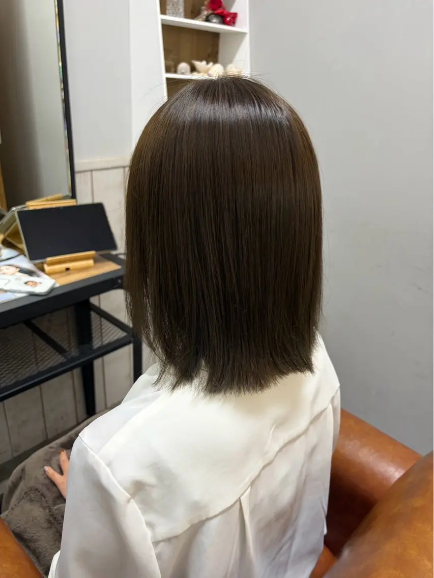 ミディアム アッシュ アッシュグレー アッシュグレージュ Risa 💛のヘアスタイル