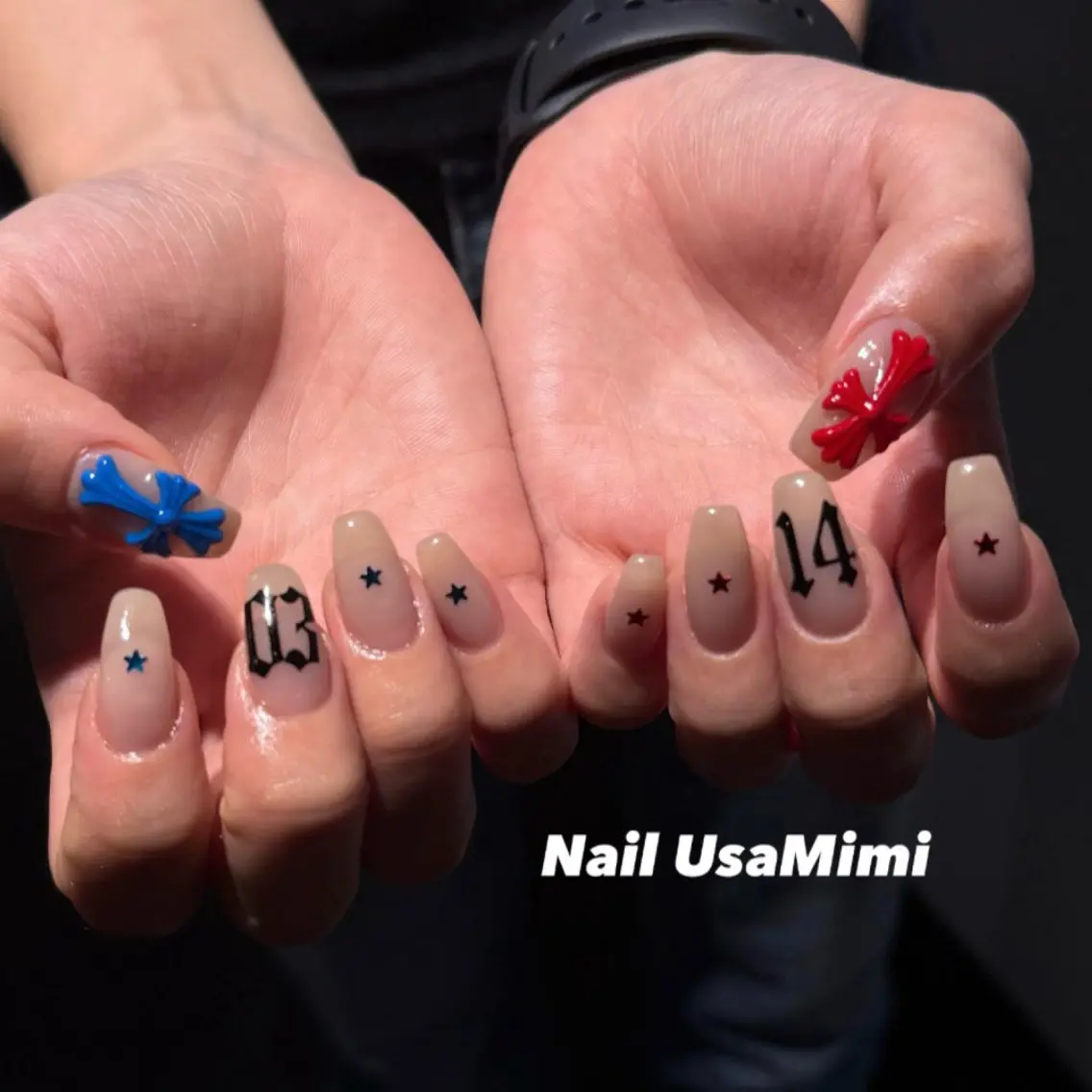 ネイル ドット ハンドネイル 本町ネイルNail UsaMimiのネイルデザイン