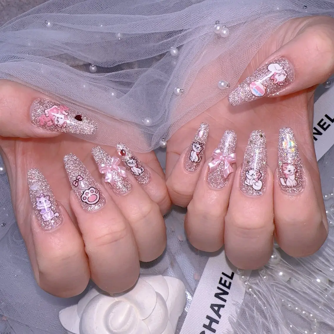 ネイル オーロラネイル フットネイル 韓国ネイル ラメ(グリッター) ラメグラデーション ハンドネイル Belle nail salon 新小岩のネイルデザイン
