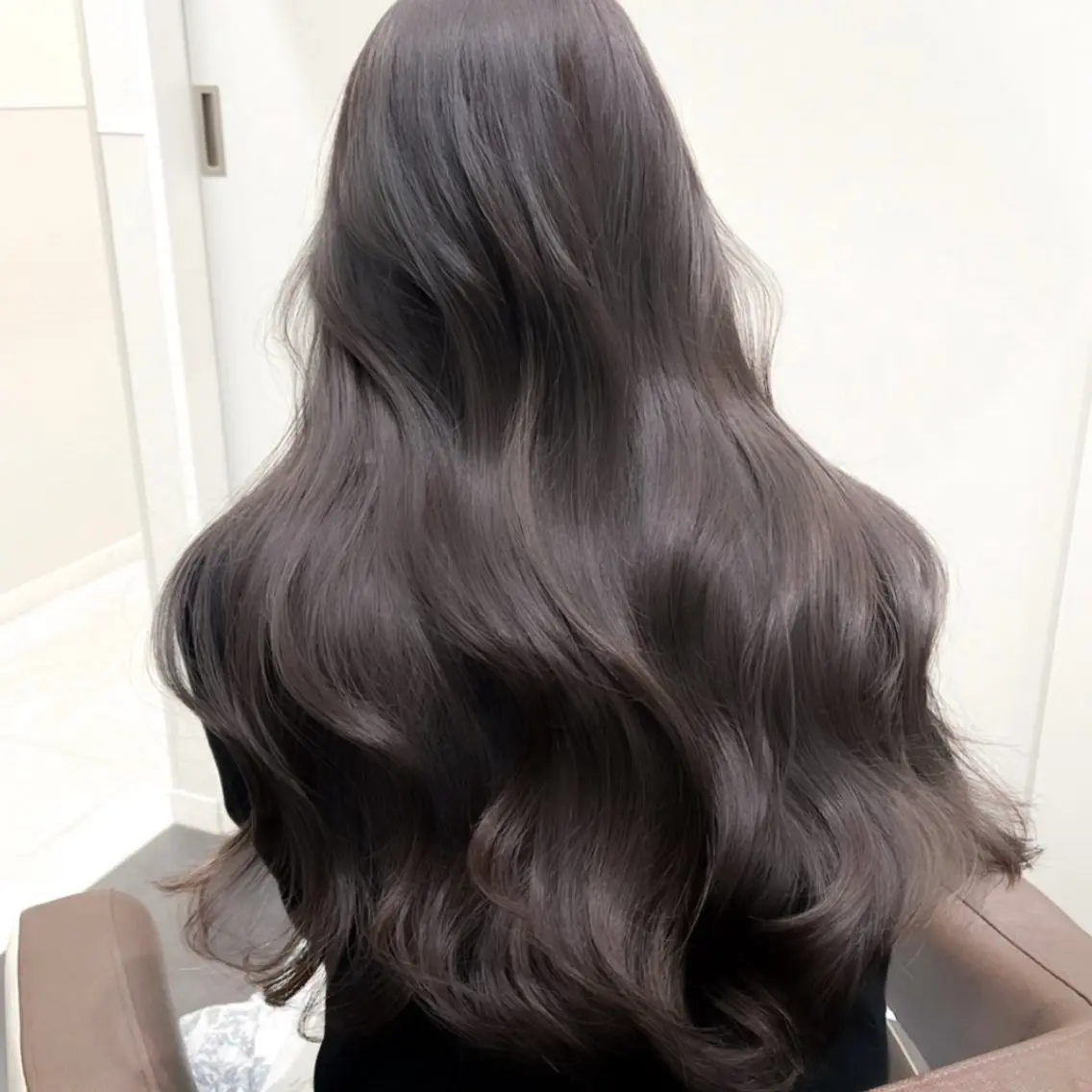 ロング 韓国風ヘア kanon本厚木 シースルーマッシュのヘアスタイル