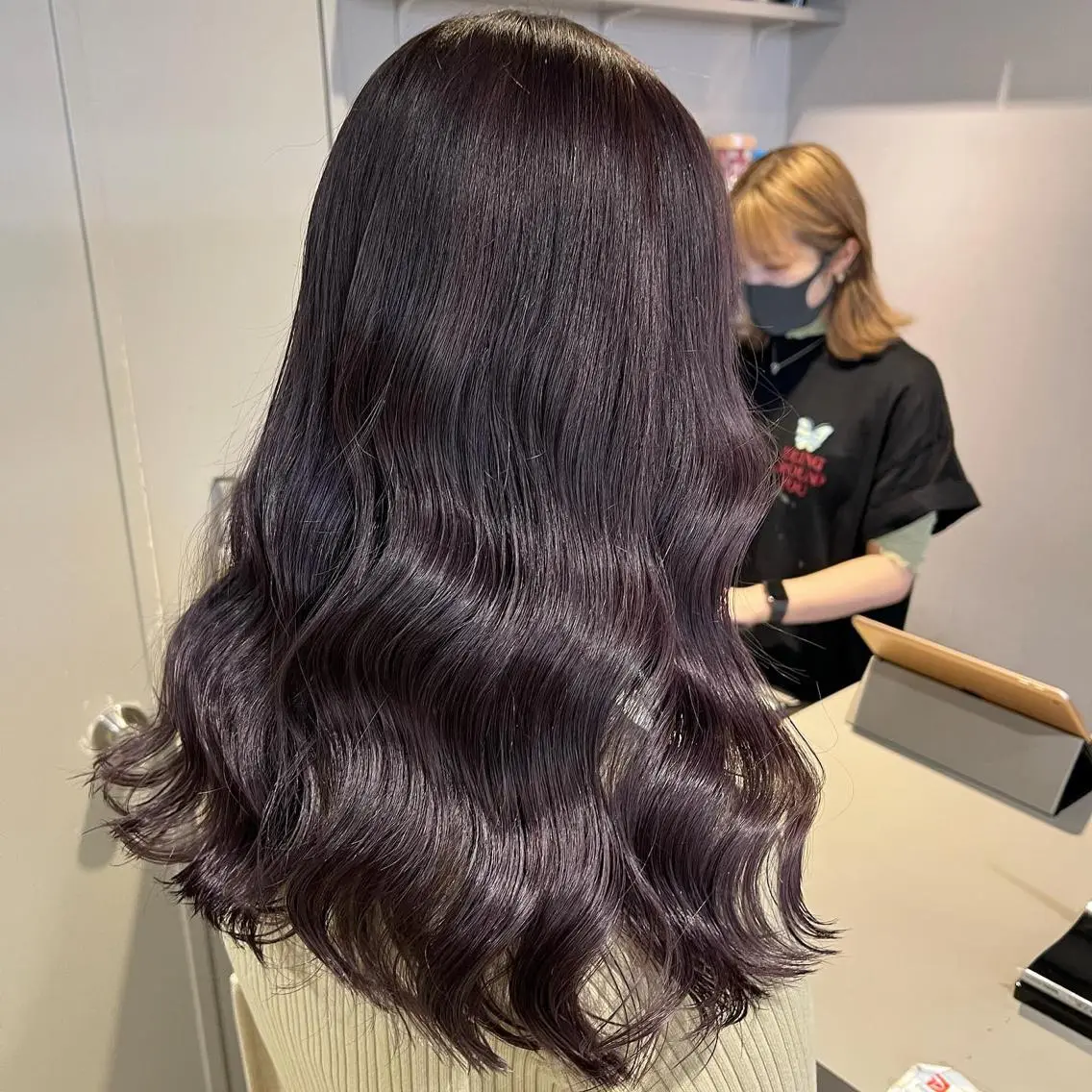 ロング カラー ヘアアレンジ 🩵 JURI🩵のヘアスタイル