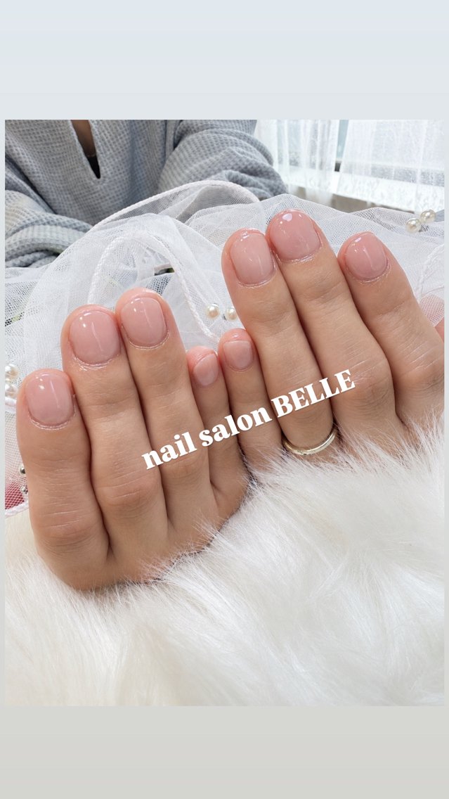 ネイル ワンカラーネイル ショートネイル シンプルネイル ハンドネイル nail salon BELLEのネイルデザイン