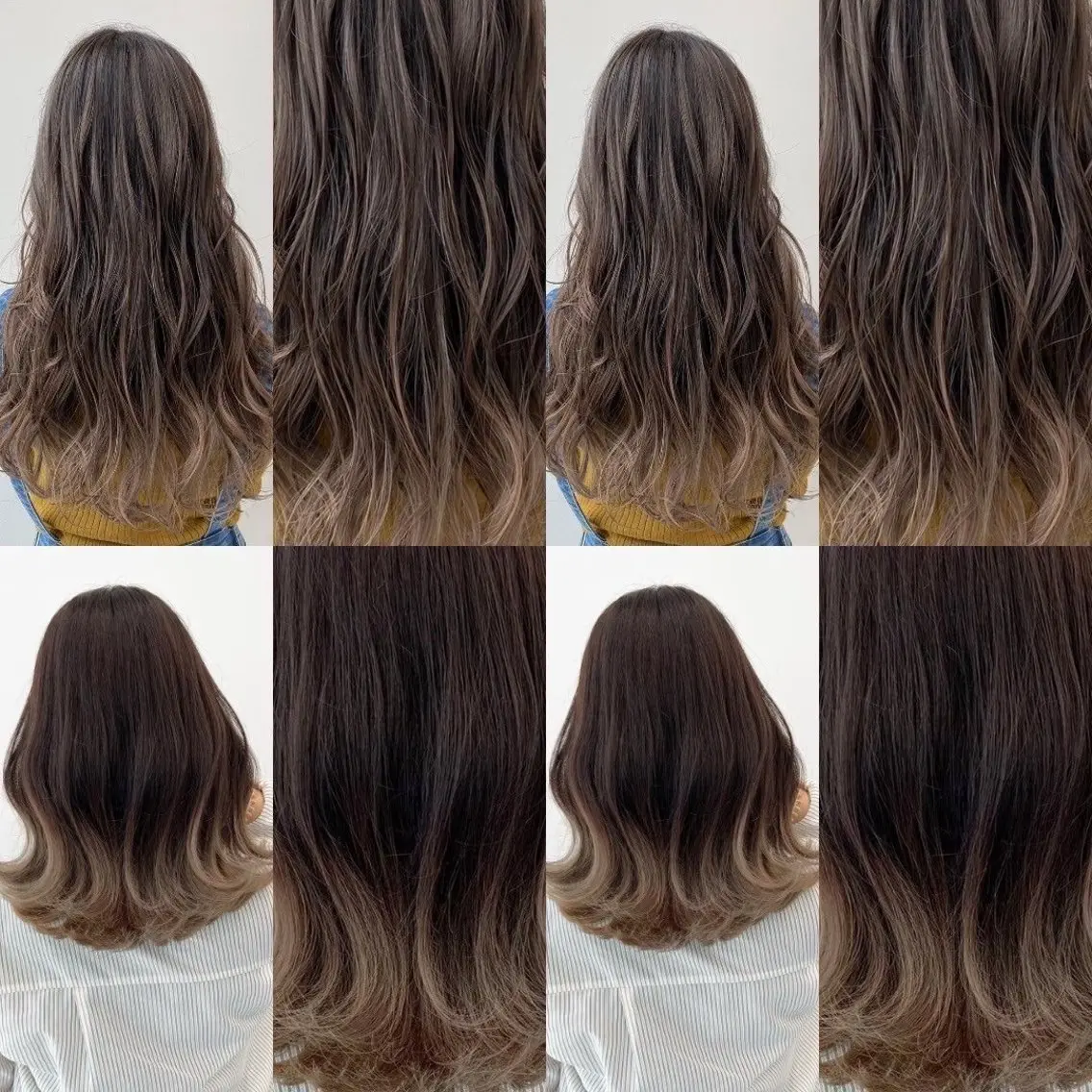 セミロング カラー ✨韓国艶髪✨ケア ブリーチ🫧アキラのヘアスタイル