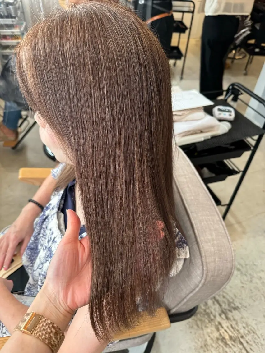 ロング カラー カット ヘアカラー トリートメント 美髪✨艶髪✨髪質改善 カラー特化❕亀島のヘアスタイル