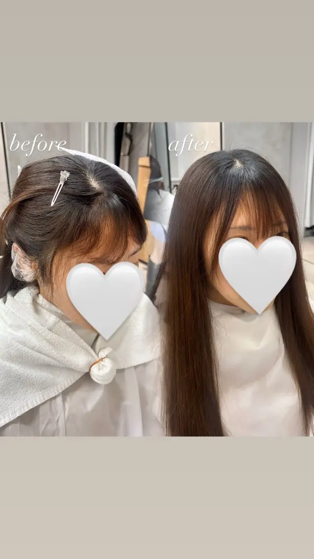 パーマ 縮毛矯正 縮毛矯正 girly上品ヘア 🎀/ベージュikuのヘアスタイル