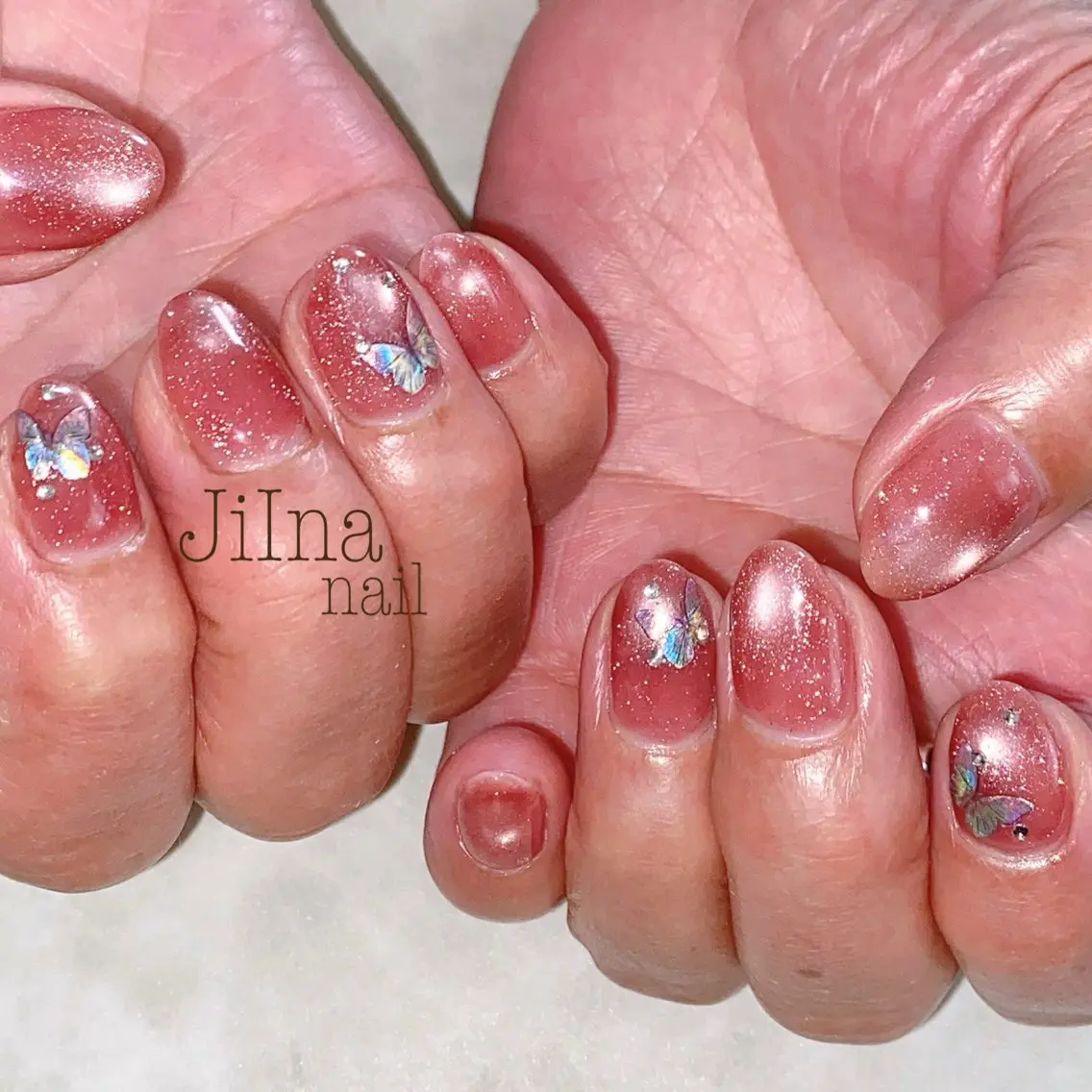 ネイル フラッシュネイル フラッシュマグ マグネットネイル JiIna nailのネイルデザイン