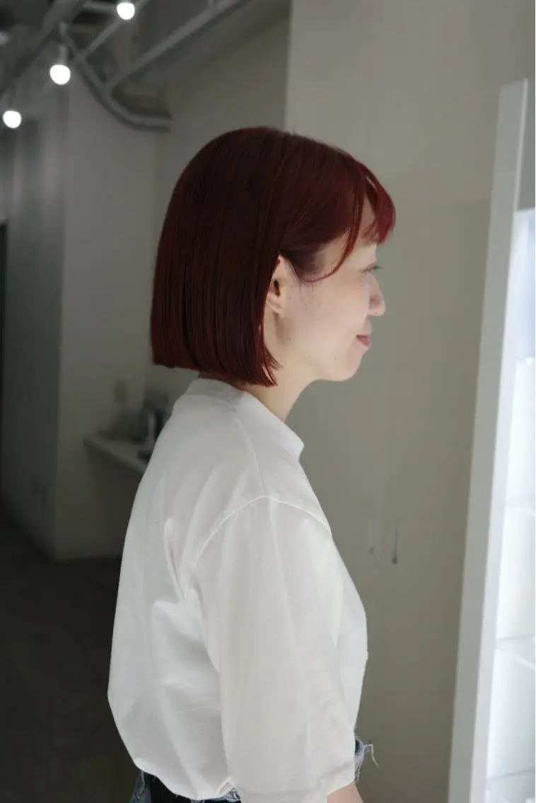 ミディアム カラー カット ヘアカラー よしだ まゆこのヘアスタイル